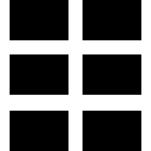 Six rectangles design structure interface symbol